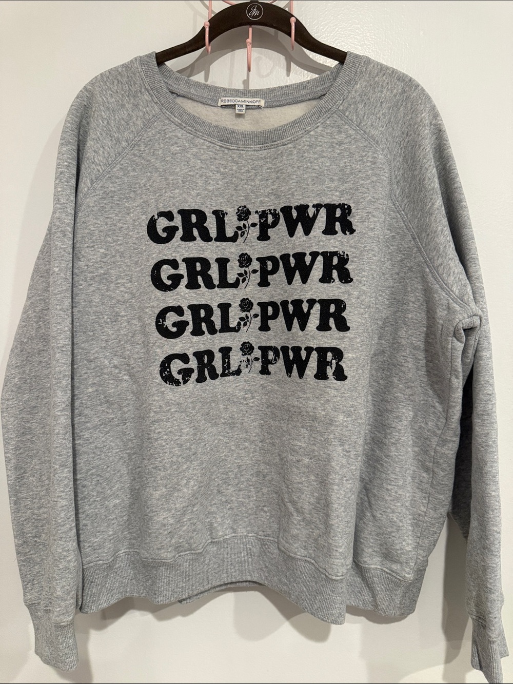 EUC Rebecca Minkoff Girl Power Sweatshirt
